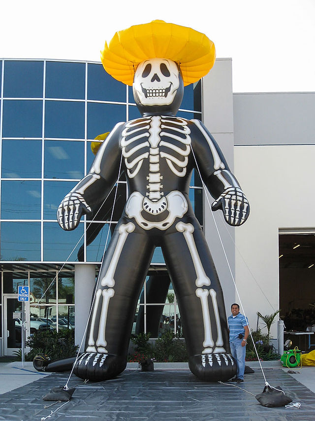 Inflatable Skeleton for Dia De Los Muertos