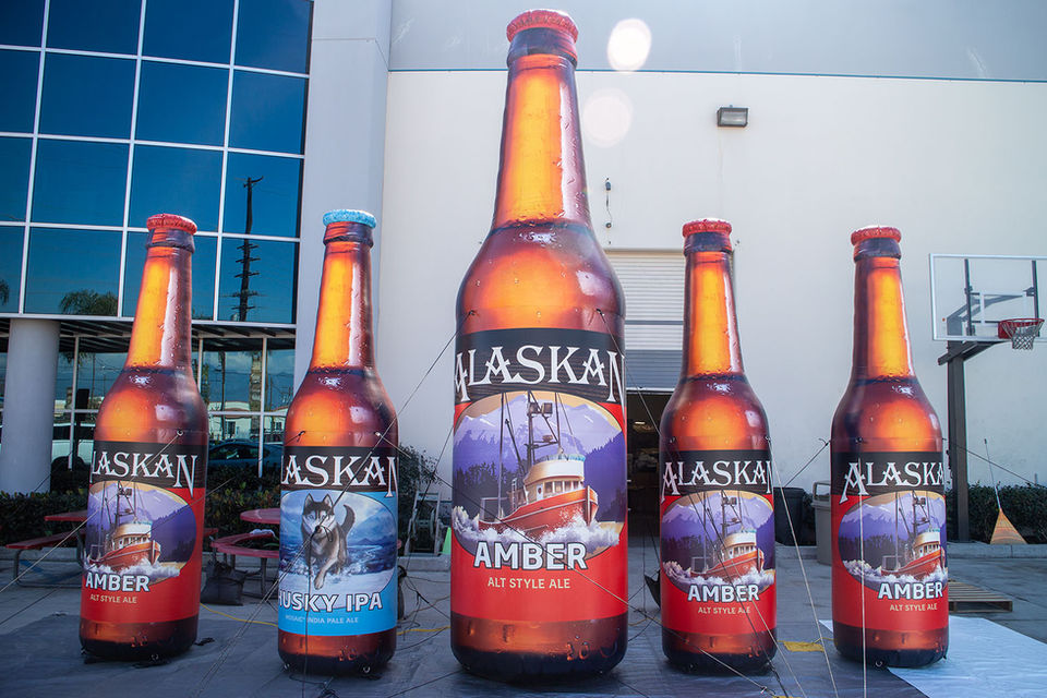 Giant Inflatable Alaskan Beer Bottles Replicas for Sale