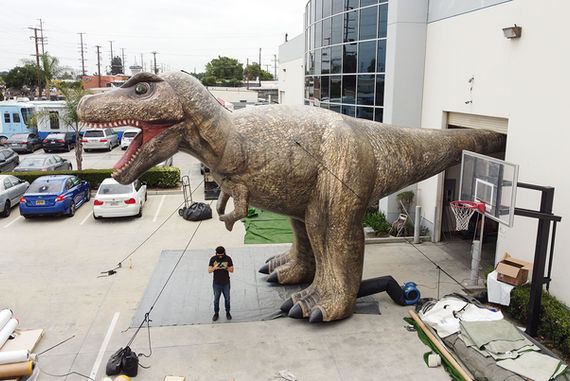 Giant Inflatable T-Rex for Rent or Sale Los Angeles