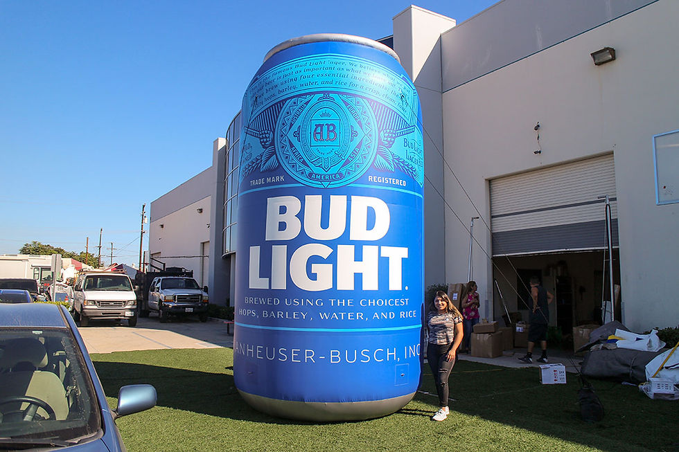 20ft Giant Inflatable Bud Light Beer Can