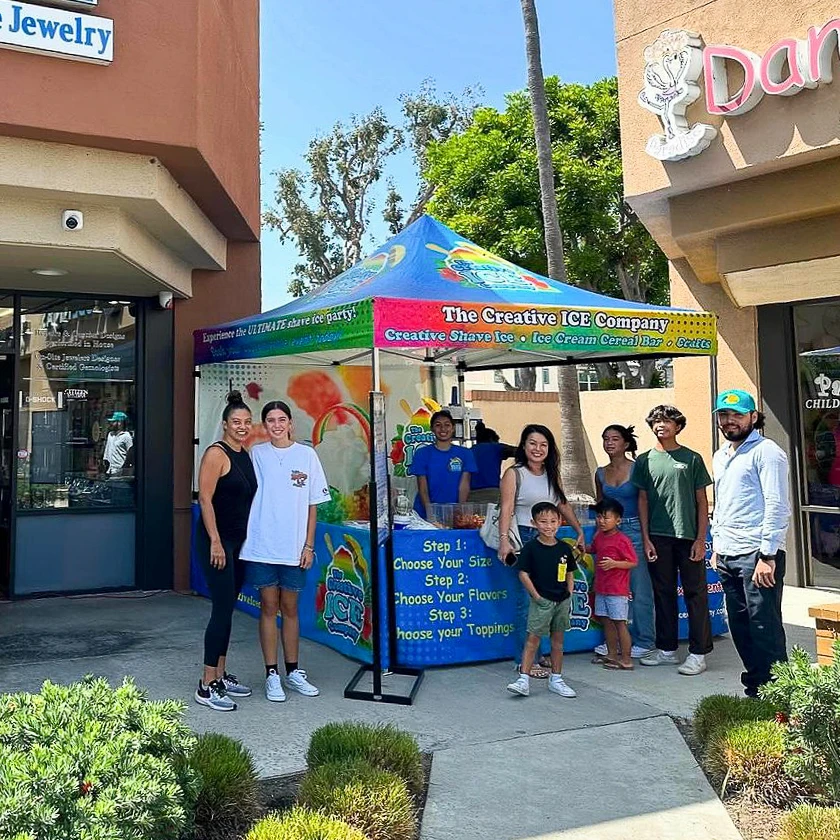 Pop up canopy for food vendors