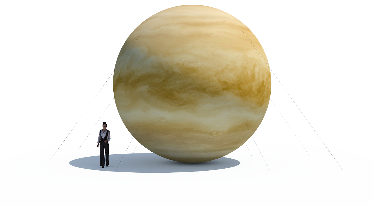 Giant Venus Inflatable Rendering