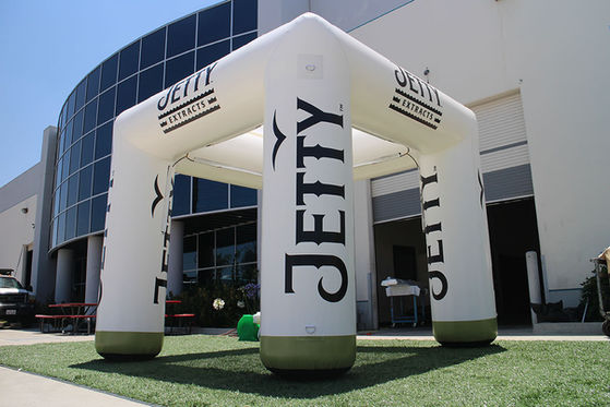 Jetty Extracts inflatable tent used for outdoor display and brand promotions