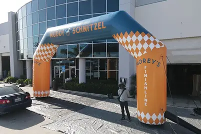 15x30 Custom giant inflatable finish line arch Morey's