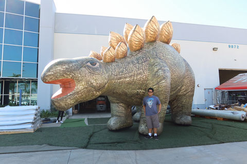 Giant Inflatable Stegosaurus Replica