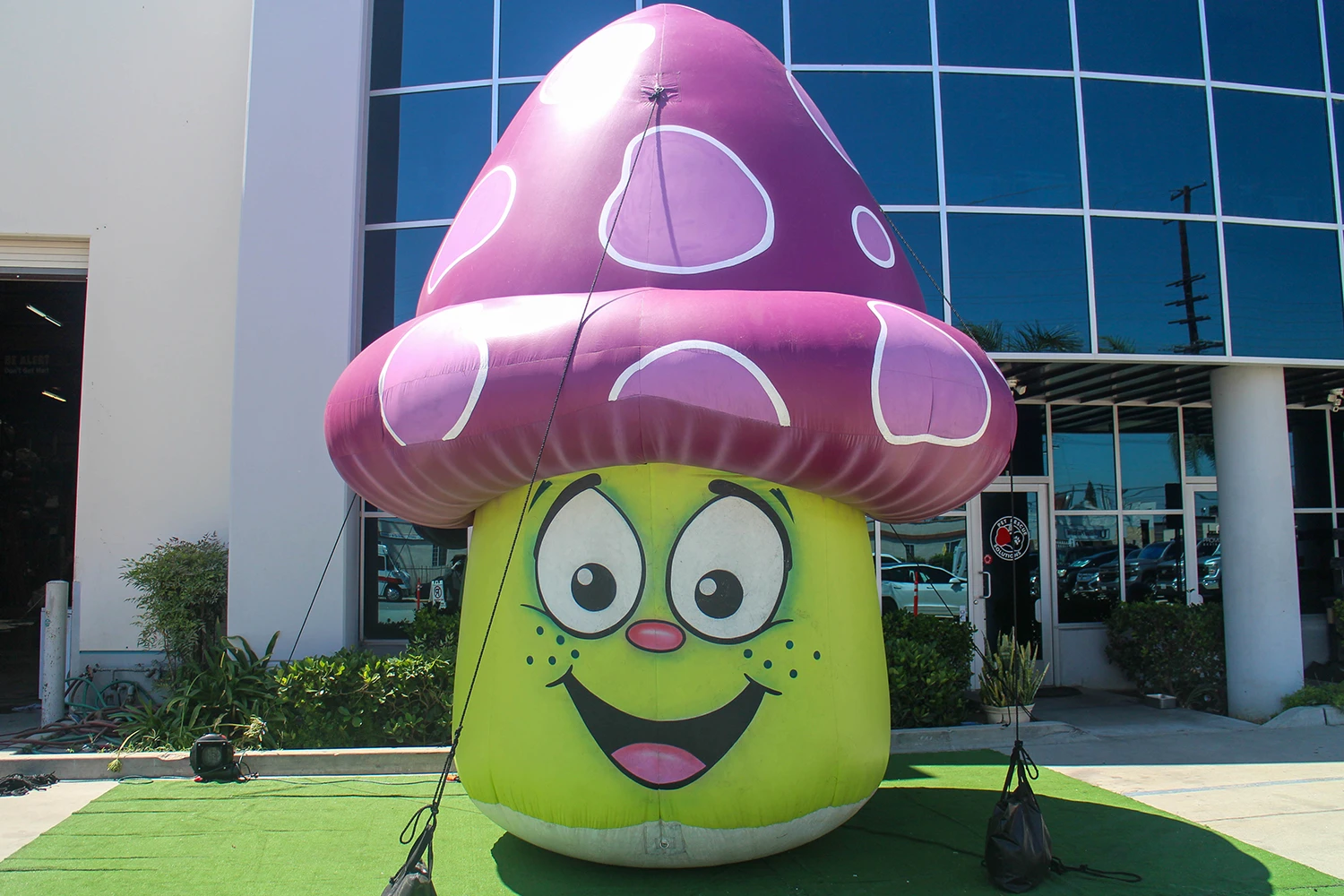 Giant Inflatable Mushroom with face