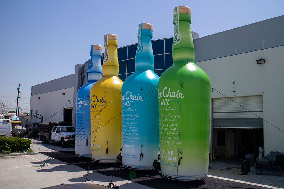 Custom Giant Inflatable Bottle Replicas for Sale