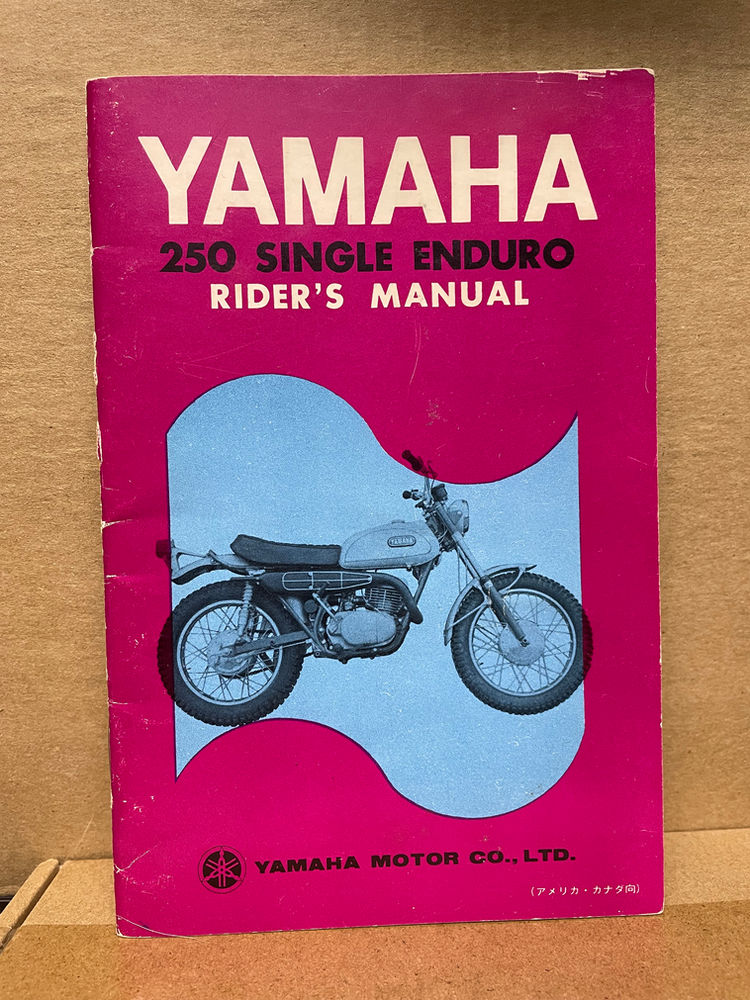 (SOLD) Vintage 1968 Yamaha DT1 Enduro Owners / Riders Manual #2