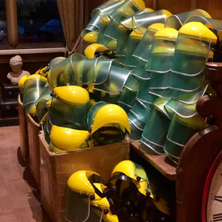 Face Visors being made during covid-19 by Truflame