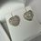 Thumbnail: 10K 0.30CTW Diamond Heart Dome Earrings