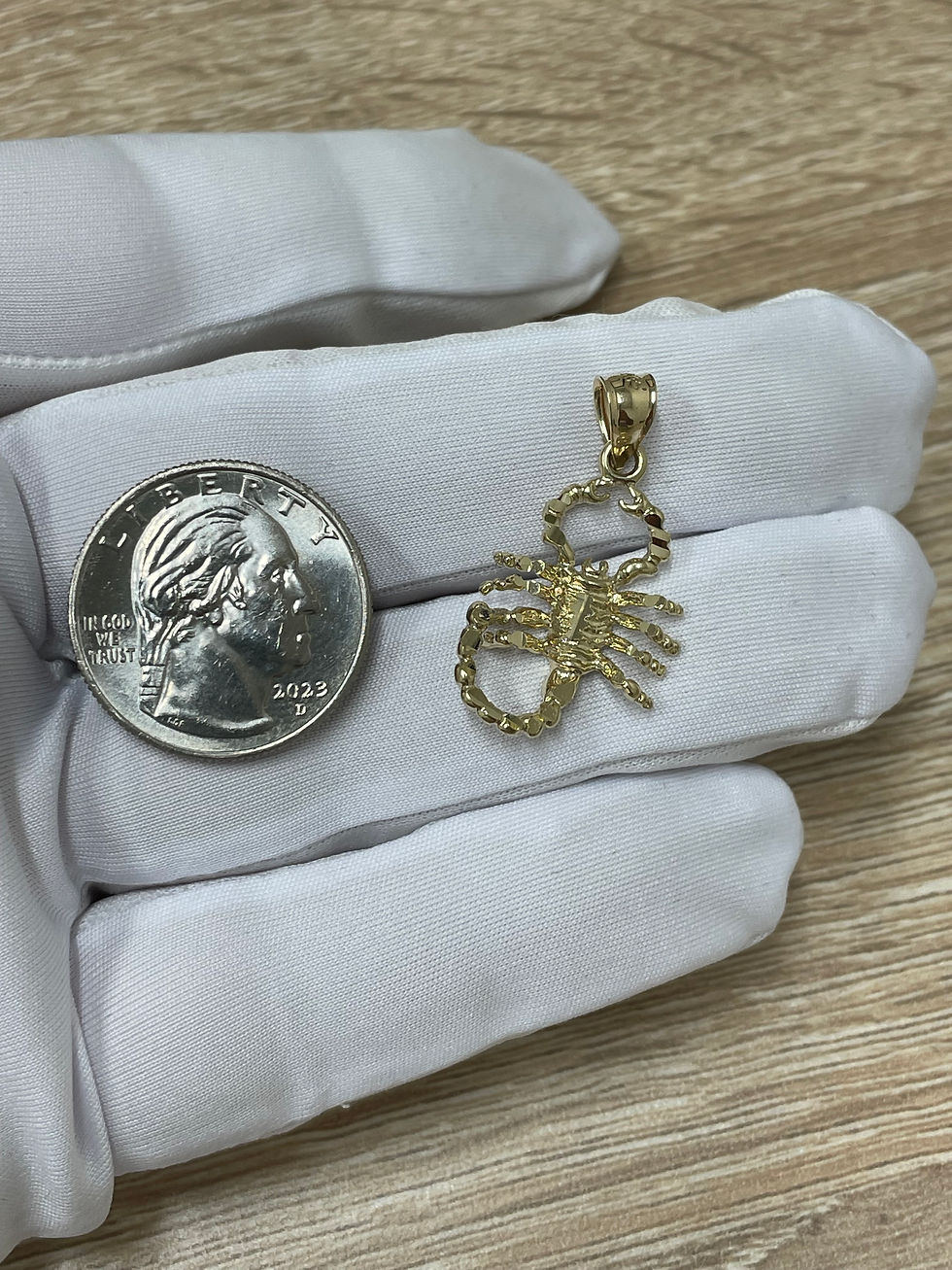 Thumbnail: 14K Yellow Gold Scorpion Pendant