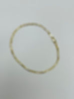 Thumbnail: 7” 2.35mm 14K Yellow Gold Figaro Bracelet