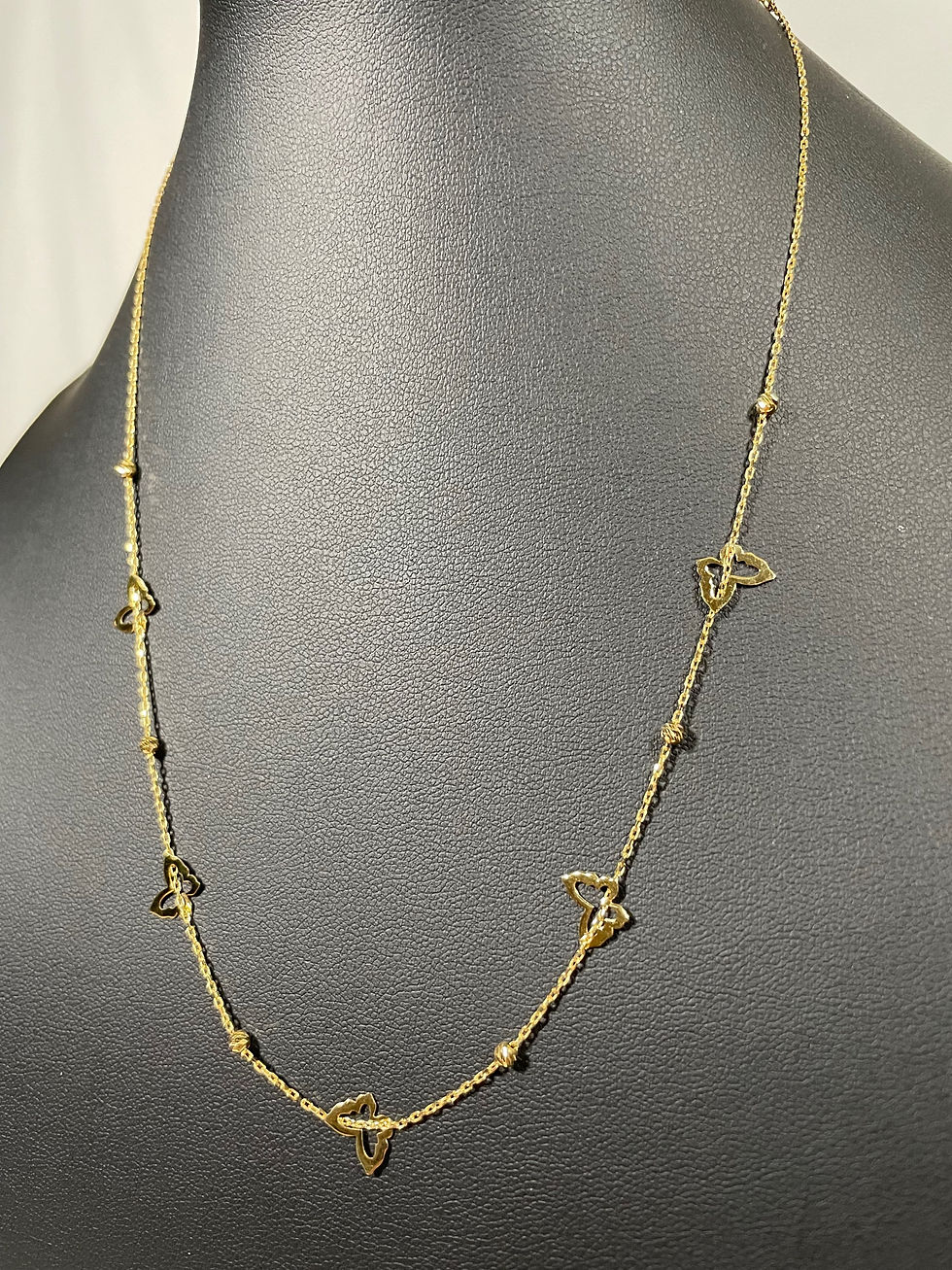 Thumbnail: 18” 10k Dainty Butterfly Necklace