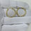 Thumbnail: 14K Yellow Gold 24.9MM Hoop Earrings 2.26g