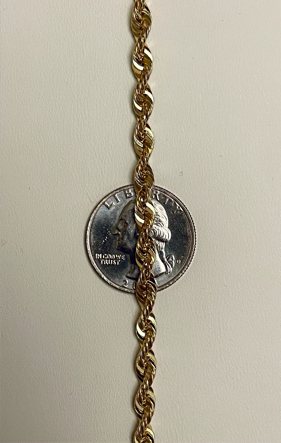 Thumbnail: 8" 4.4MM 14K Laser Cut Rope