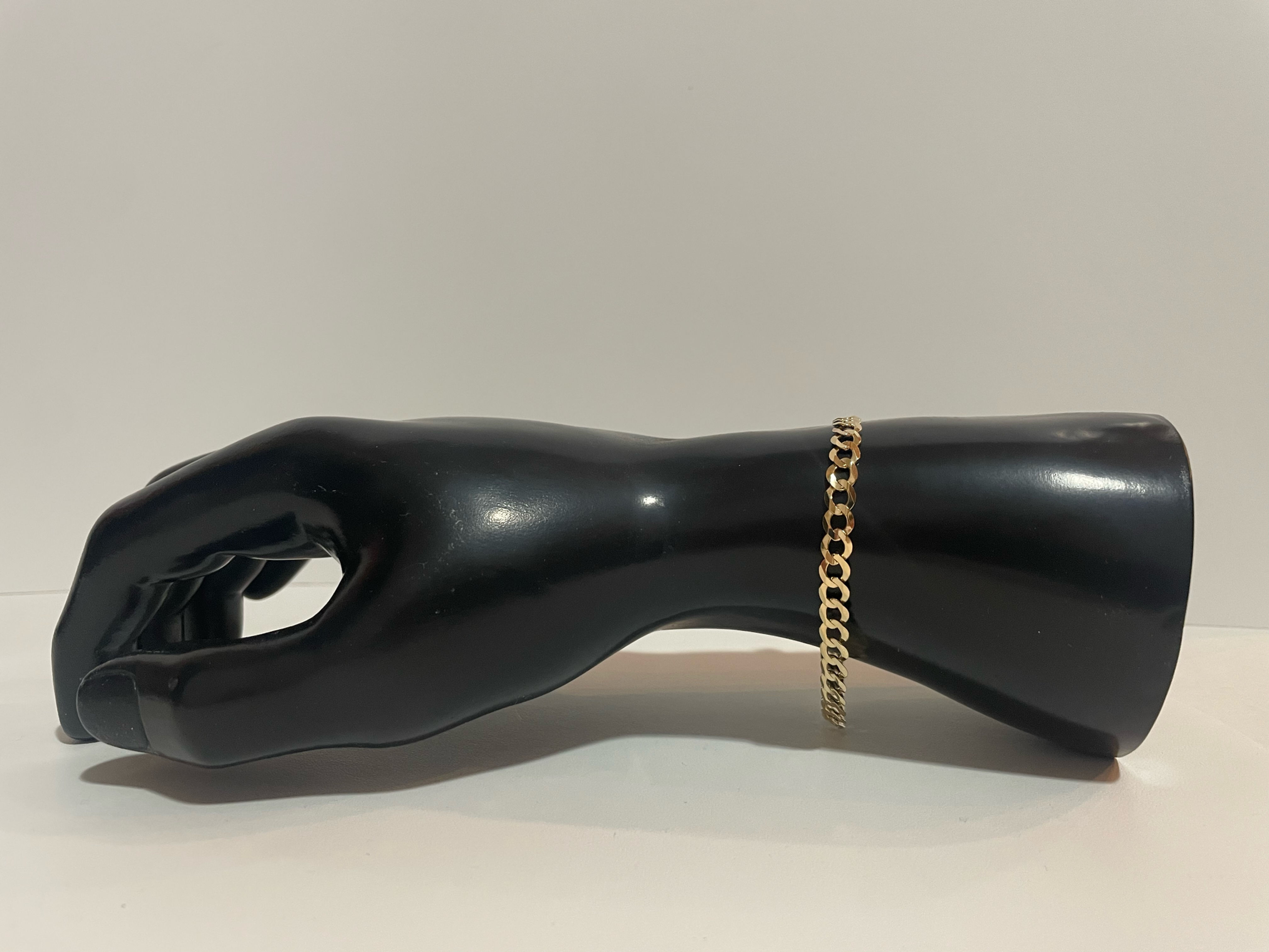8.5" 14K 5.8MM Yellow Gold Curb Bracelet