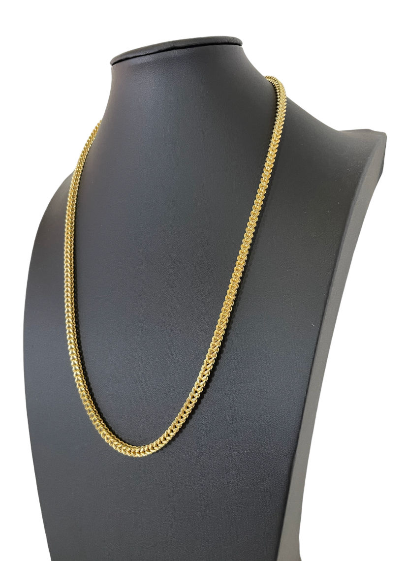 Thumbnail: 22" 4MM Hollow 10K Franco Chain