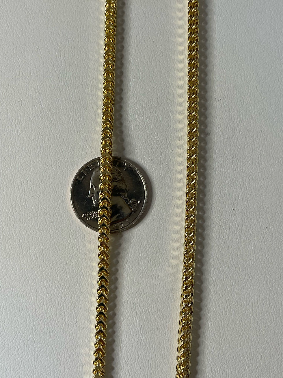 Thumbnail: 24" Hollow 14K Franco Chain