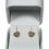 Thumbnail: 10K 0.30CTW Micropave Diamond Heart Earrings with Halo