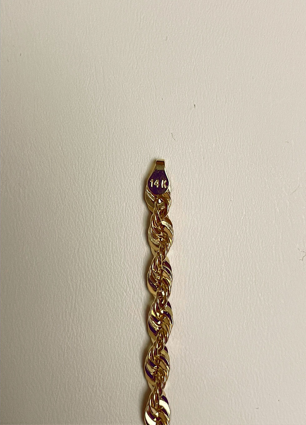 Thumbnail: 8" 4.4MM 14K Laser Cut Rope