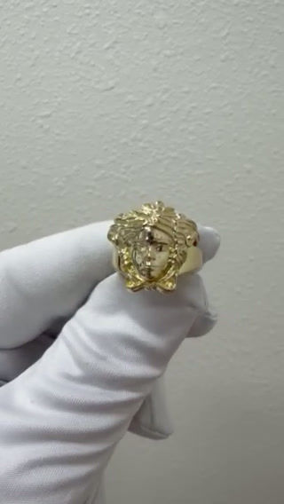 Thumbnail: 14K Medusa Ring