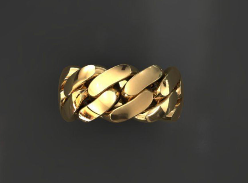 Miami Cuban Link Ring US Size 6
