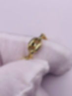 Thumbnail: 7" 14K Hollow Puffed Mariner Gucci Link Bracelet