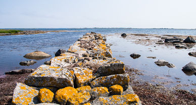 Inlängan, Karlskrona skärgård, Blekinge, strandvallar, klappersten, Litorinahavet