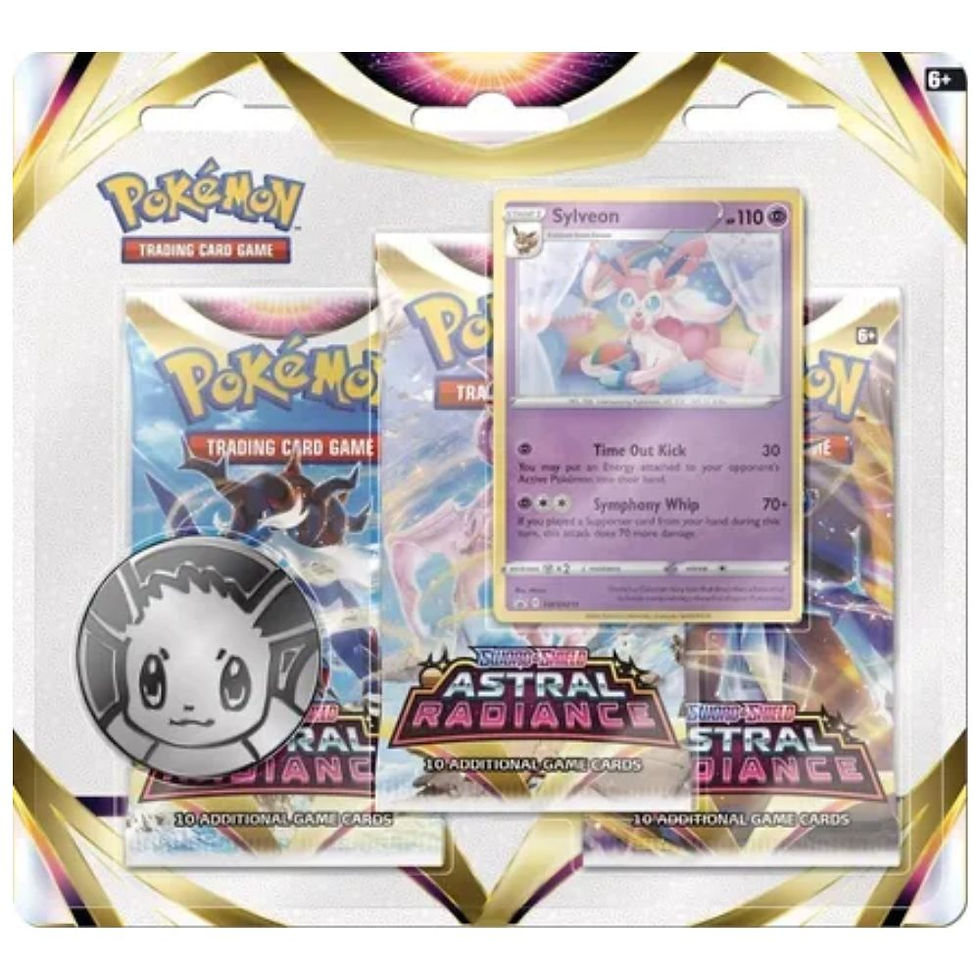 Pokemon Astral Radiance 3 Pack Blister Sylveon SWSH10
