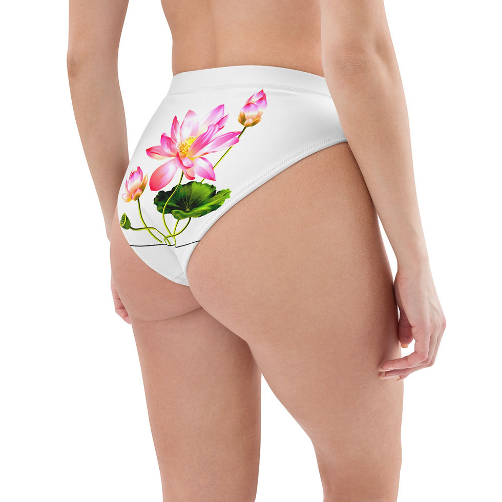 Thumbnail: Recycled high-waisted bikini bottom
