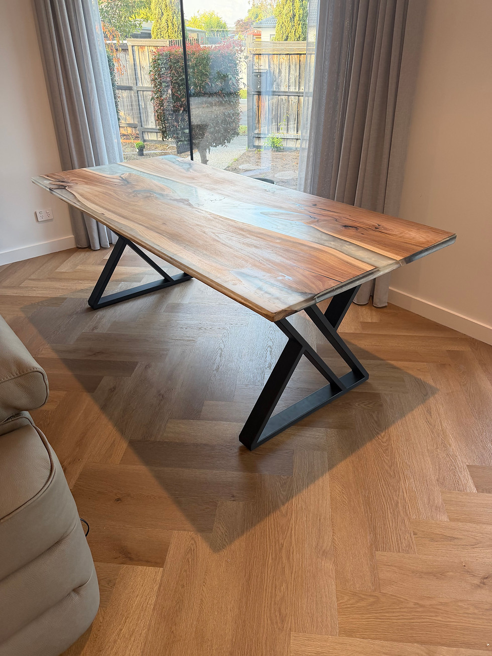 Thumbnail: Timber Epoxy Resin Dining Tables