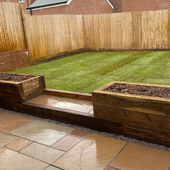 Patio with fencing south wales