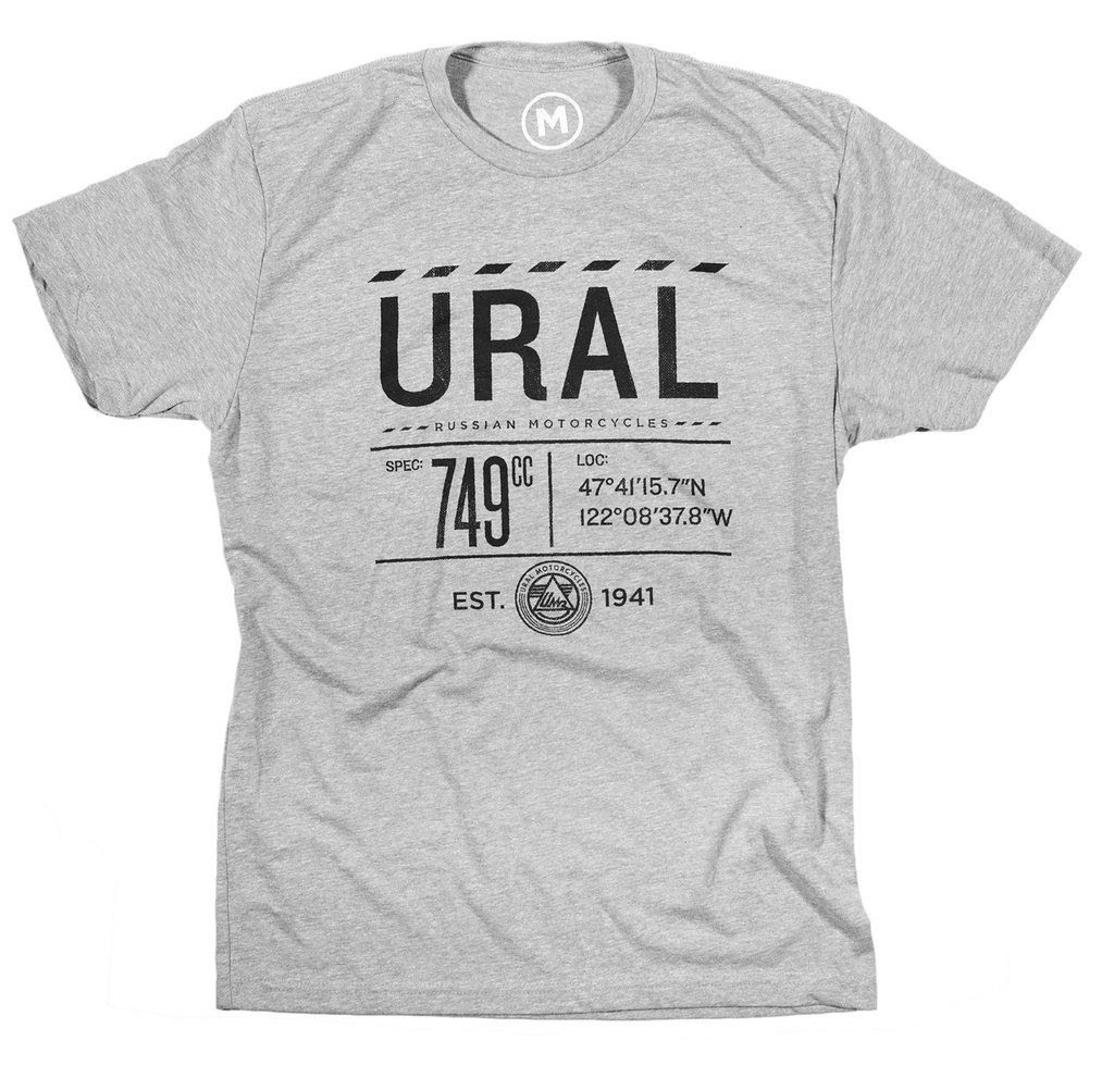 Ural Infographic T-Shirt - Grey
