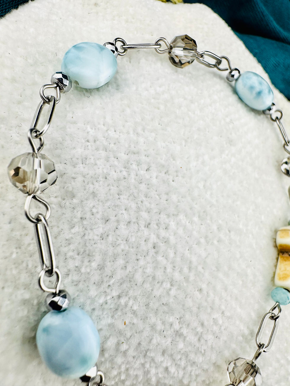Thumbnail: Larimar Prayer Bracelet | Handmade Faith-Inspired Jewelry