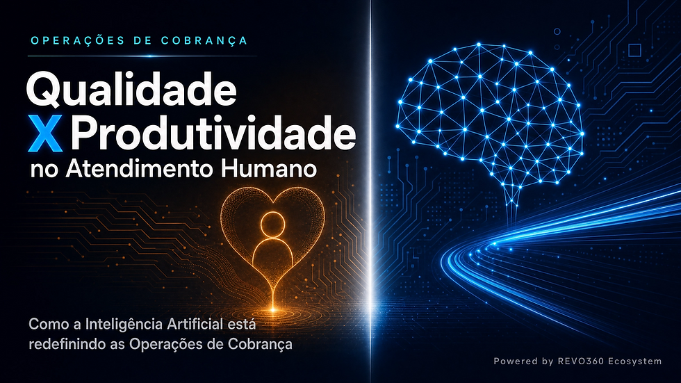 Qualidade X Produtividade no Atendimento Humano - Como a Inteligência Artificial (IA) está redefinindo as Operações de Cobrança