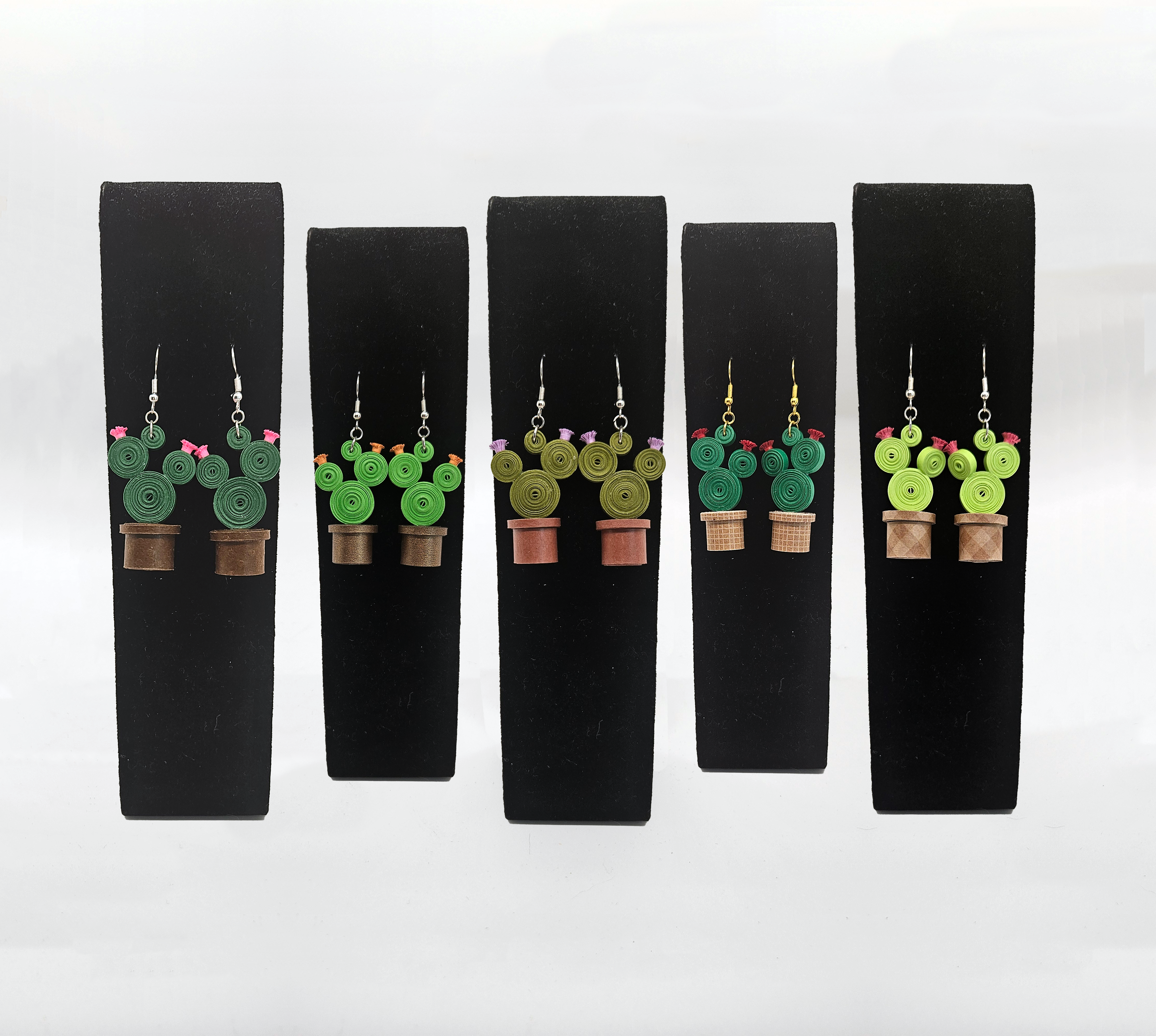 Prickly Pair Cactus Earrings - Mystery Pair