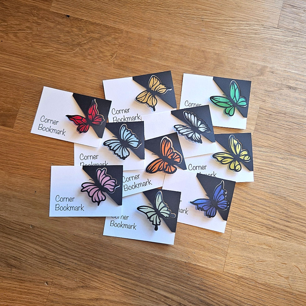 Thumbnail: Butterfly Corner Bookmark - Choose Your Paper Color
