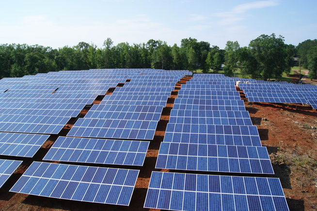 Austin, TX Solar field for renewable energy