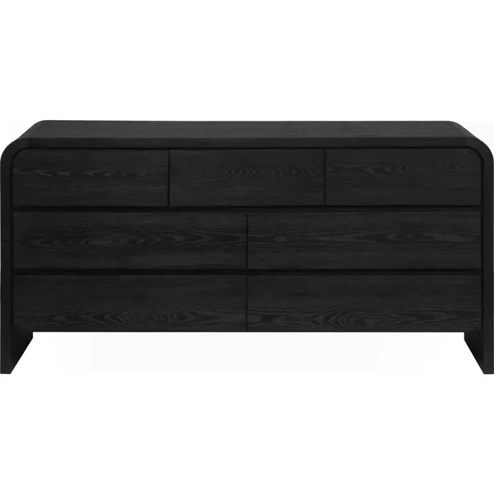 Thumbnail: Elora Seven Drawer Dresser in Jet Black Ash