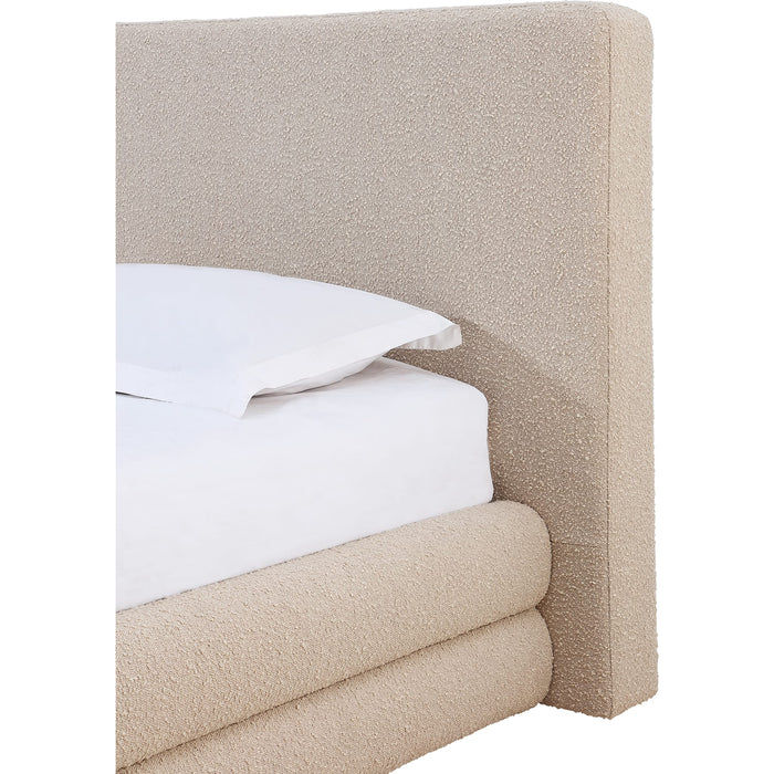 Thumbnail: Maya Upholstered Platform Bed in Brun Boucle