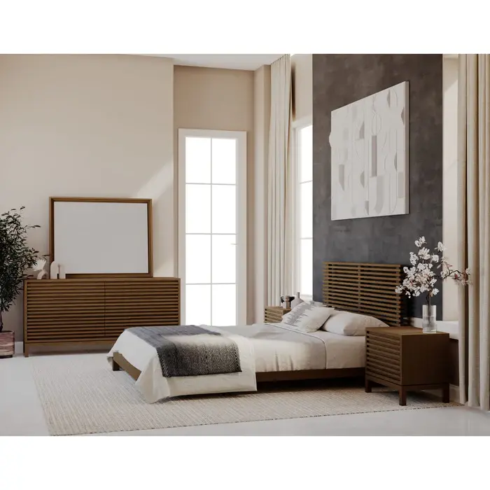Thumbnail: Tanner Solid Ash Platform Bed in Roux