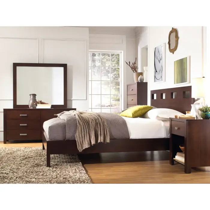 Thumbnail: Riva Wood Bed in Chocolate