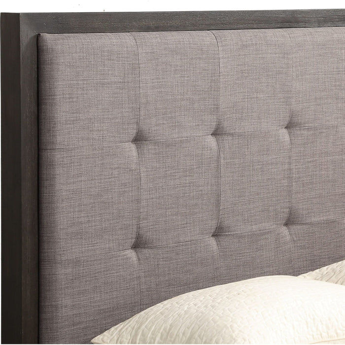 Thumbnail: Oxford Upholstered Platform Bed in Dolphin
