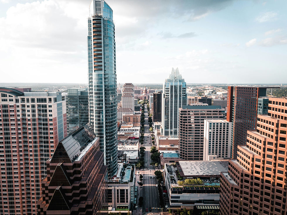 View of the city skyline of Austin, Texas