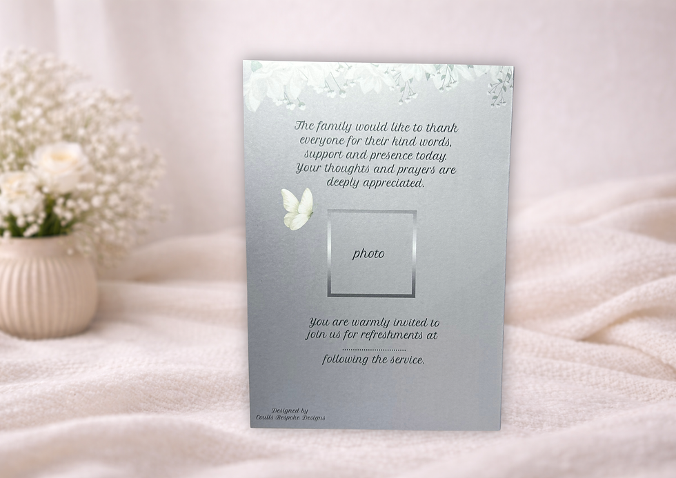 Thumbnail: Beautifully Elegant Tribute Order of Service Booklets