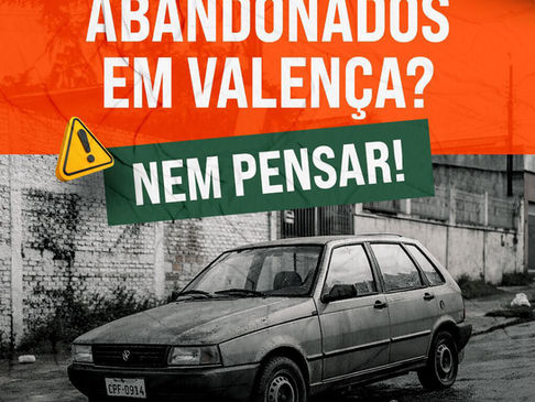Valença em ação: carros abandonados serão identificados e removidos