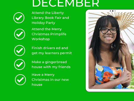 Goals for December