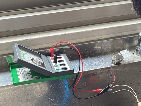 生徒の実験風景その1