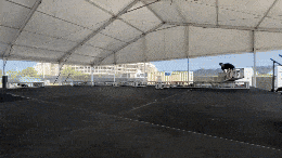 Trusses n led setting up