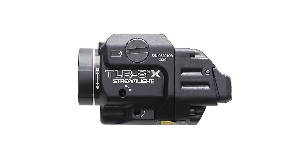 Miniature : Lampe Streamlight TLR-8A - Avec Switch haut et bas - Laser rouge
